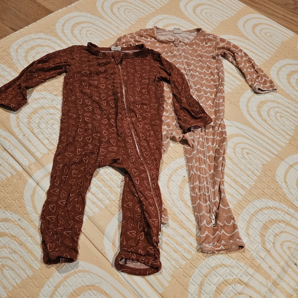 2 Larkspur Bamboo Footless Footies